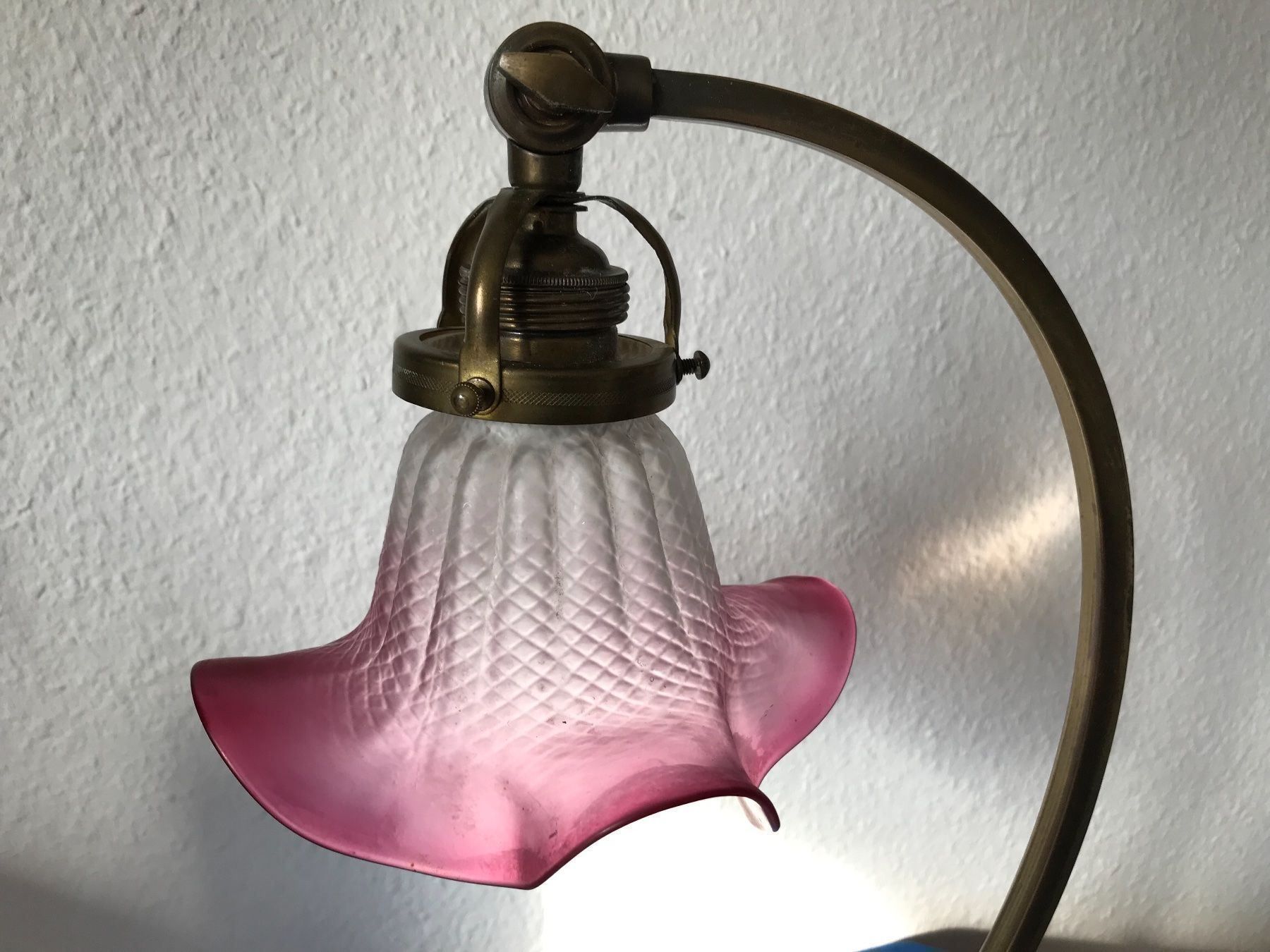 Lampen: Antik Tischlampe mit schöne Glasschirm – Gebraucht aus Zürich von Artnuvo 1