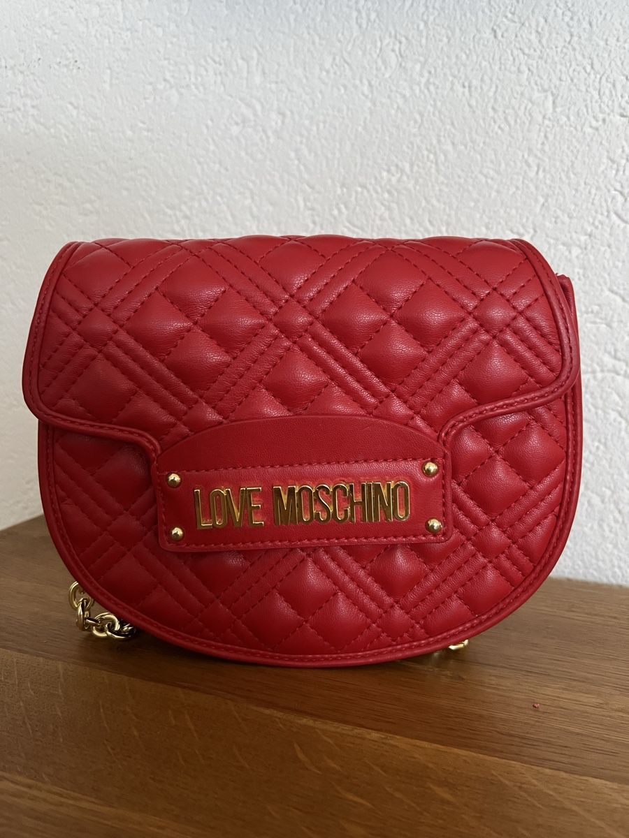 Moschino Borse da donna: Love Moschino Tasche rot mit Kette – Usato da Chur venduto da ZATO 3