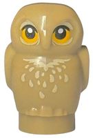 LEGO 3753pb03 Owl, Small with Bright Light Orange Eyes