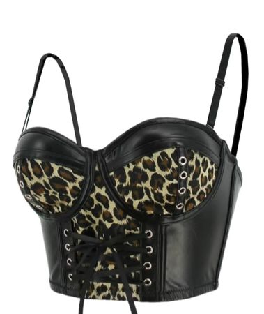 Leo Kunstleder Corsage Gr M/L *neu*