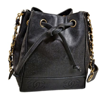 Chanel Vintage Caviar Bucket Bag