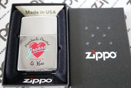ZIPPO Feuerzeug - GREASE - das Musical - chrome - 1998