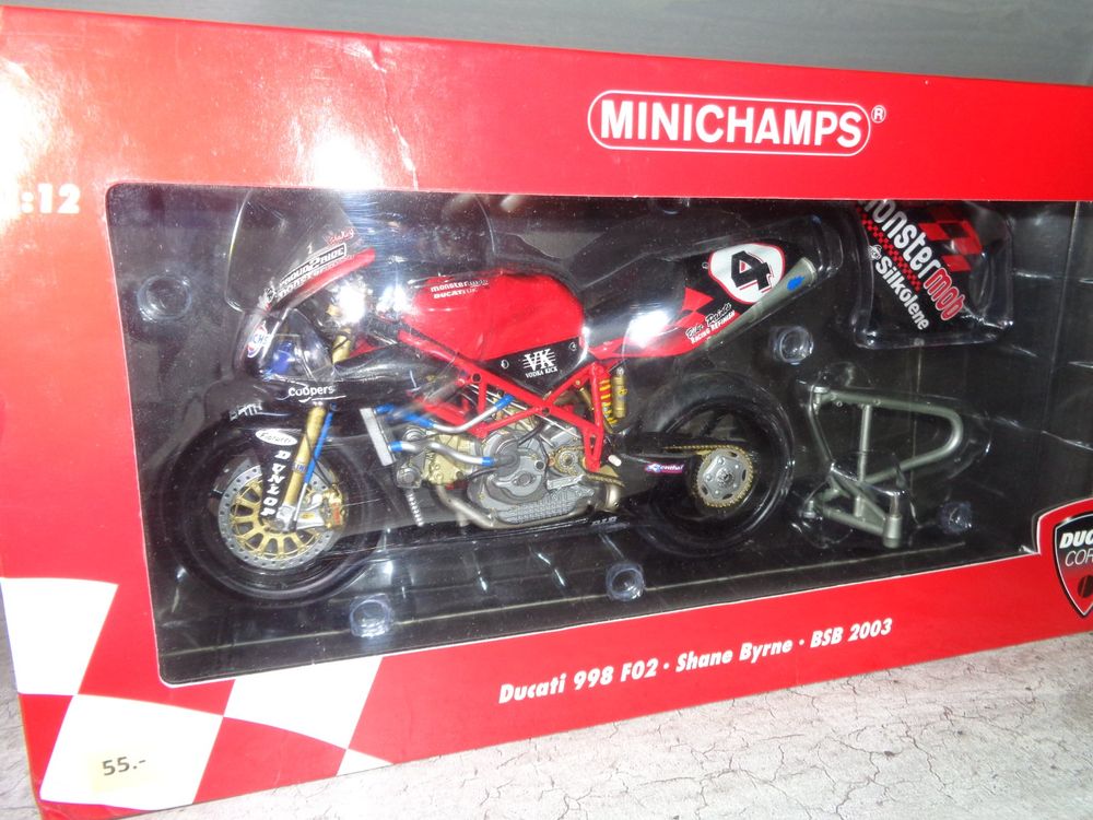 Minichamps 1:12 Moto Ducati 998 F02 Shane Byrne BSB 2003 | Kaufen auf ...