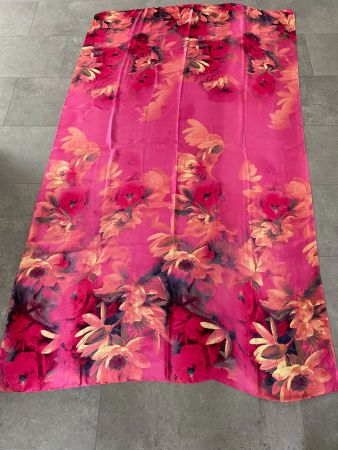 Wunderschöner Sommerschal,gross ,pink gemustert,NEU