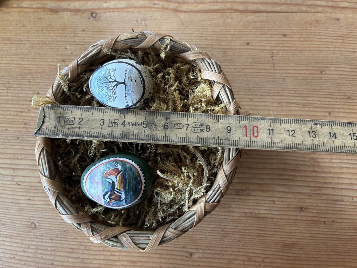 Tutte le decorazioni: Bemalte Vogeleili mit Nest – Usato da Urnäsch venduto da schneewittli. 2