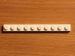 Lego - 1 pièce blanche plate à 10 tenons