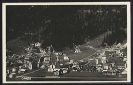 AK Davos, Ortsansicht aus der Vogelschau