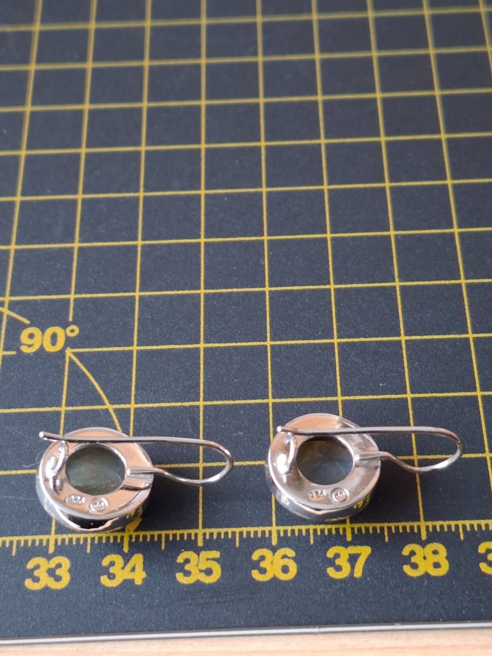 Boucles d'oreille: Ohrhänger mit Labradorit- Steinen S 925 – D'occasion à Zwieselberg par Halifaxmendusli 3