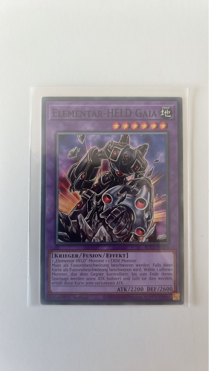 Yugioh Carte collezionabili: Yu-Gi-Oh! Karte - Elementar-Held Gaia - BLC1-DE154 – Nuovo (secondo la descrizione) da Kaiseraugst venduto da Baum_12