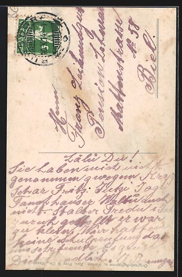 Cartes postales: AK Blausee, Partie am Wasser, 1914 – D'occasion à Berlin par bartko-reher 1