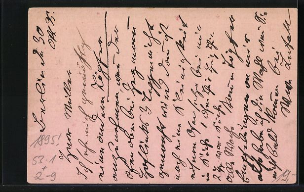 Cartoline postali: Berlin, 1895, Private Stadtpost Berliner – Usato da Berlin venduto da bartko-reher 1