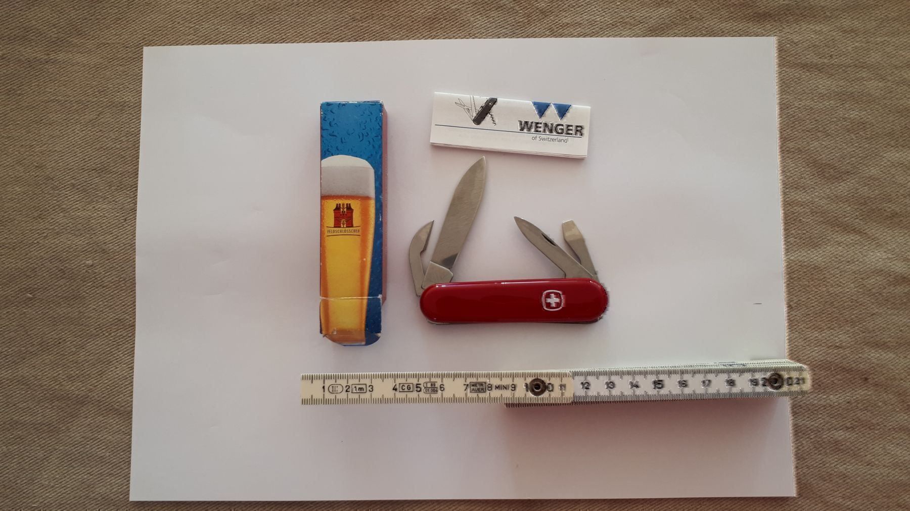 Coltelli tascabile: Wenger Messer Feldschlösschen CH Bier – Usato da Hedingen venduto da Zwackul 2