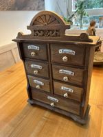 Gewürzregal Holz mit 7 Schubladen 