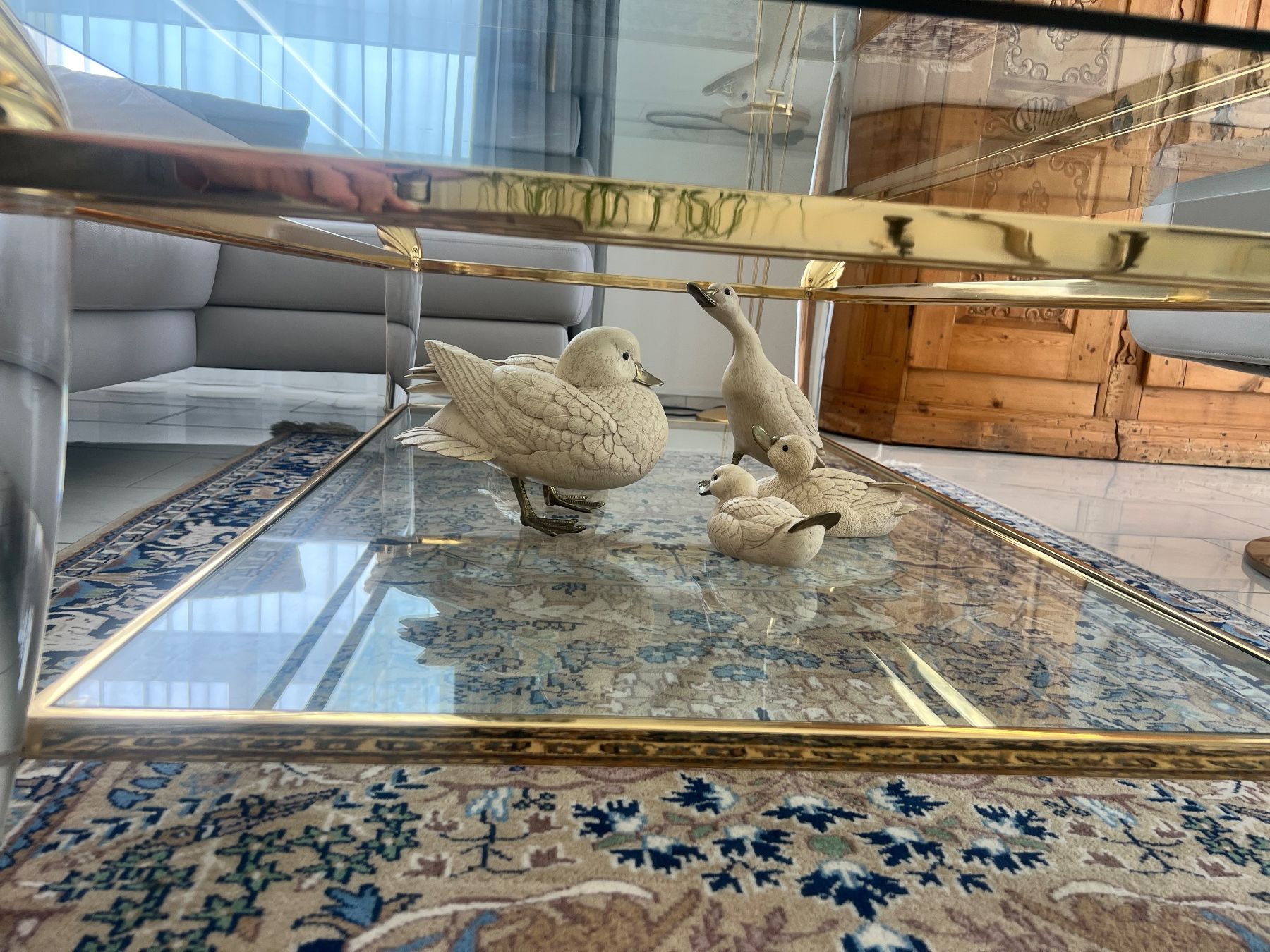 Tavoli: Eleganter Glas-Couchtisch Sofatisch Tisch – Usato da St. Gallen venduto da den_xnp2 4