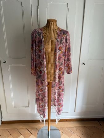 TOM TAILOR - Chiffon Jäckchen rosa gemustert S