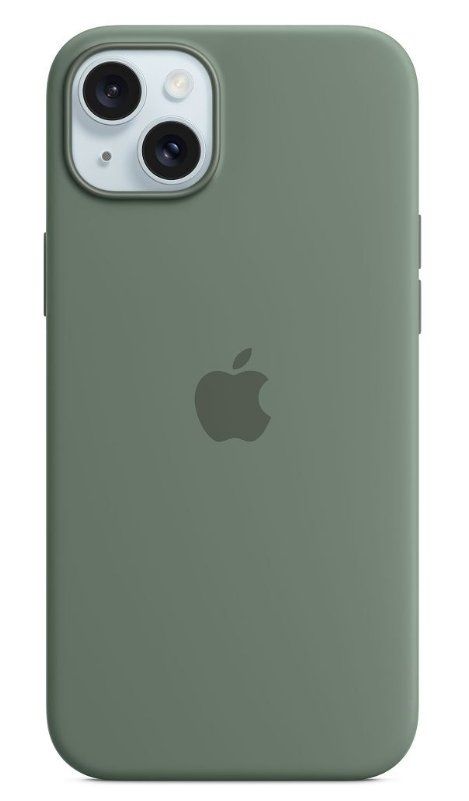 Covers & Schutzfolien: iPhone 15 Plus Silicone Case with MagSafe - Cypress – Neu und originalverpackt aus Gossau ZH von OrderflowAG
