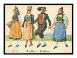COSTUMES HISTORIQUES CANTONS SUISSES Chaffhouse/Schaffhausen