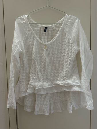 Weisse Bluse von High Use Gr. XS