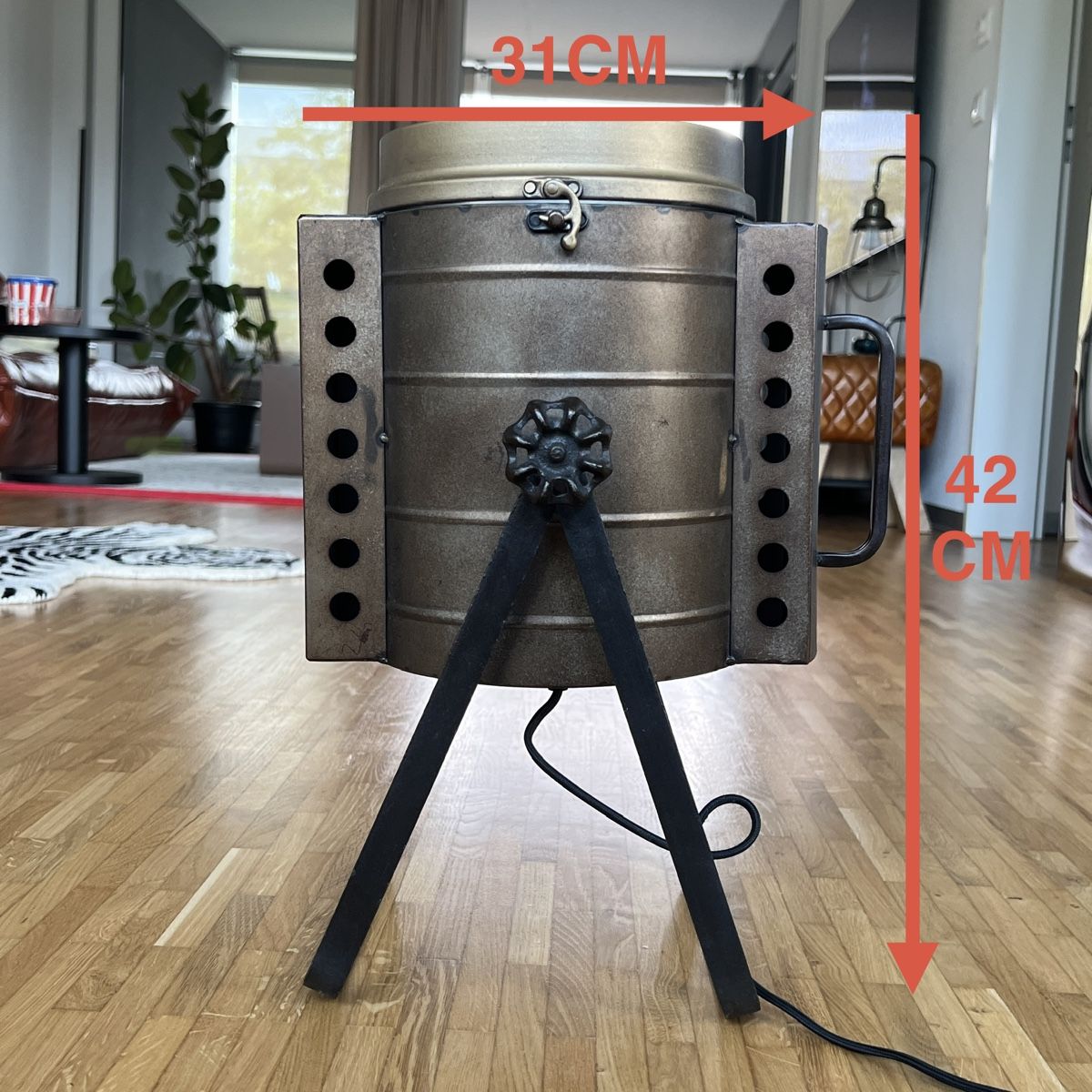 Maisons du monde Lampade: Industrial Scheinwerfer Lampe Metall – Usato da Schlieren venduto da 80erchind 8