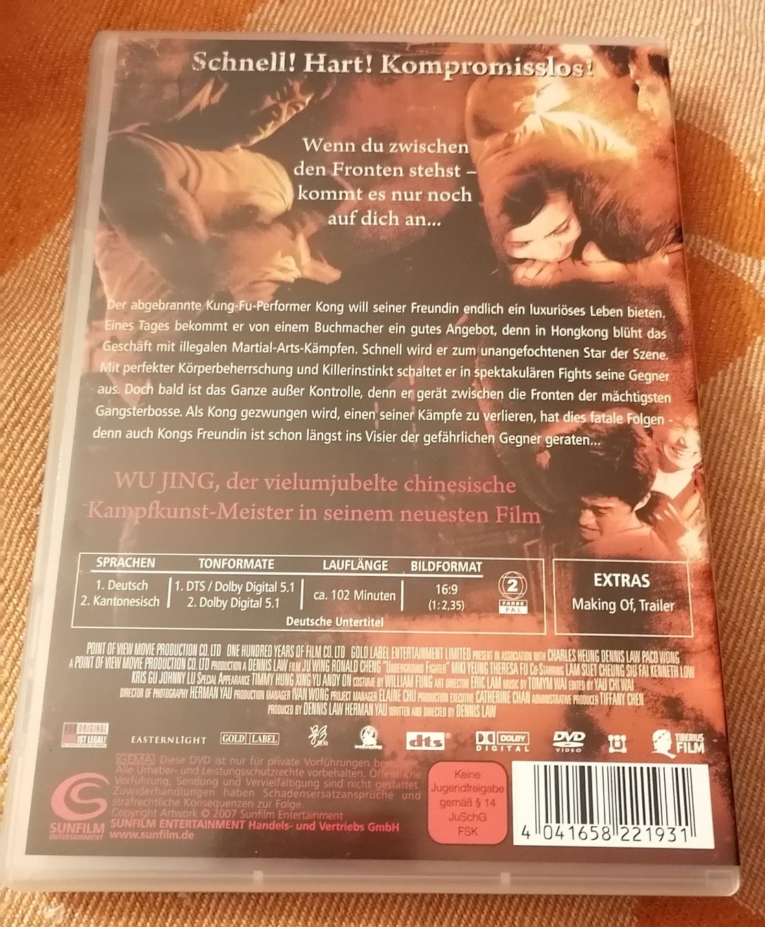 Alle DVDs: Undergroundfighter DVD - guter Zustand – Gebraucht aus Elsau von 1995staub 1