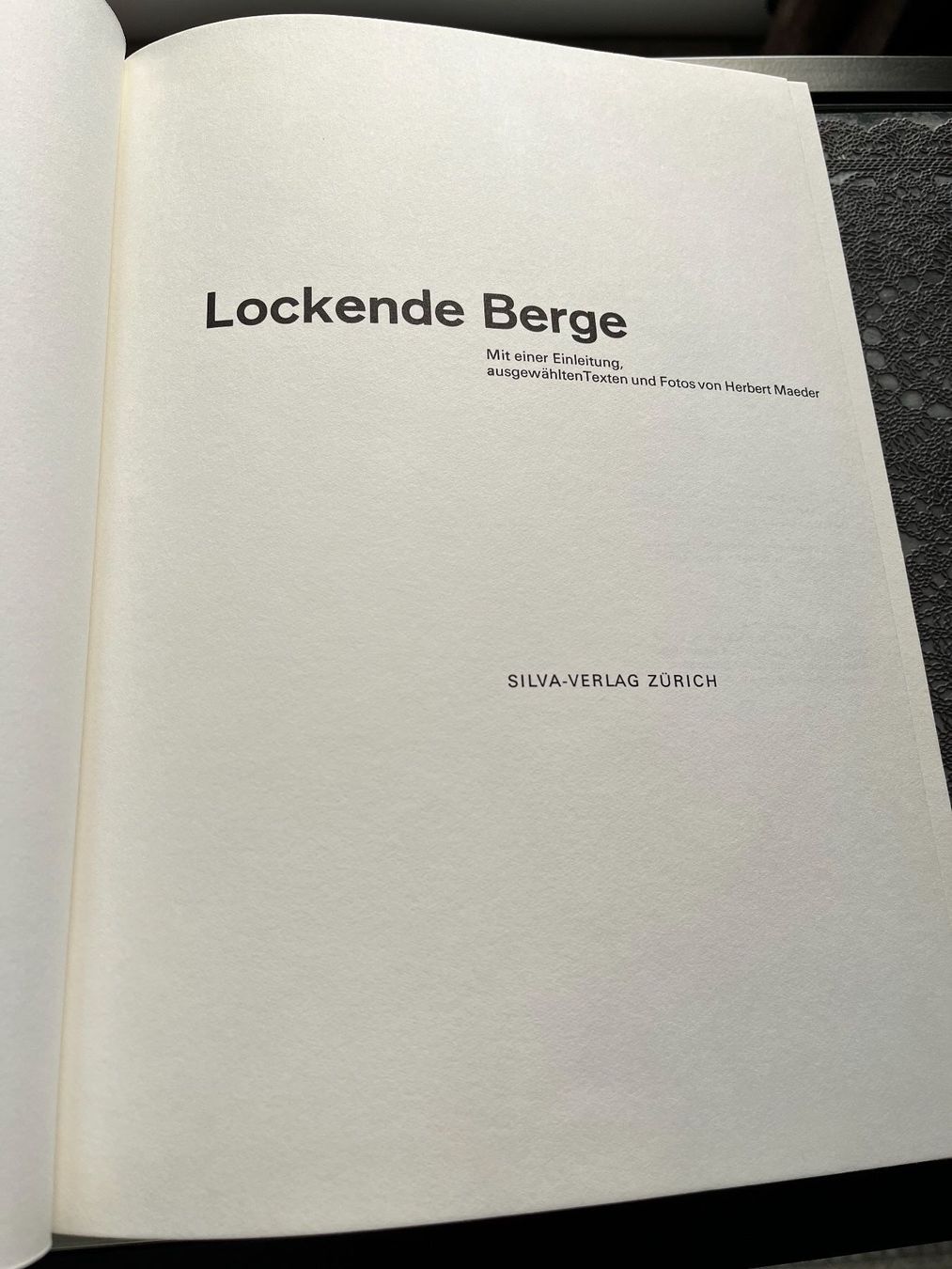 Libri: Maeder Herbert: Lockende Berge – Usato da Lausanne venduto da Kinga_Shopaholic 1