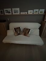 Schlafsofa weiss mit 2 Kissen guter Zustand