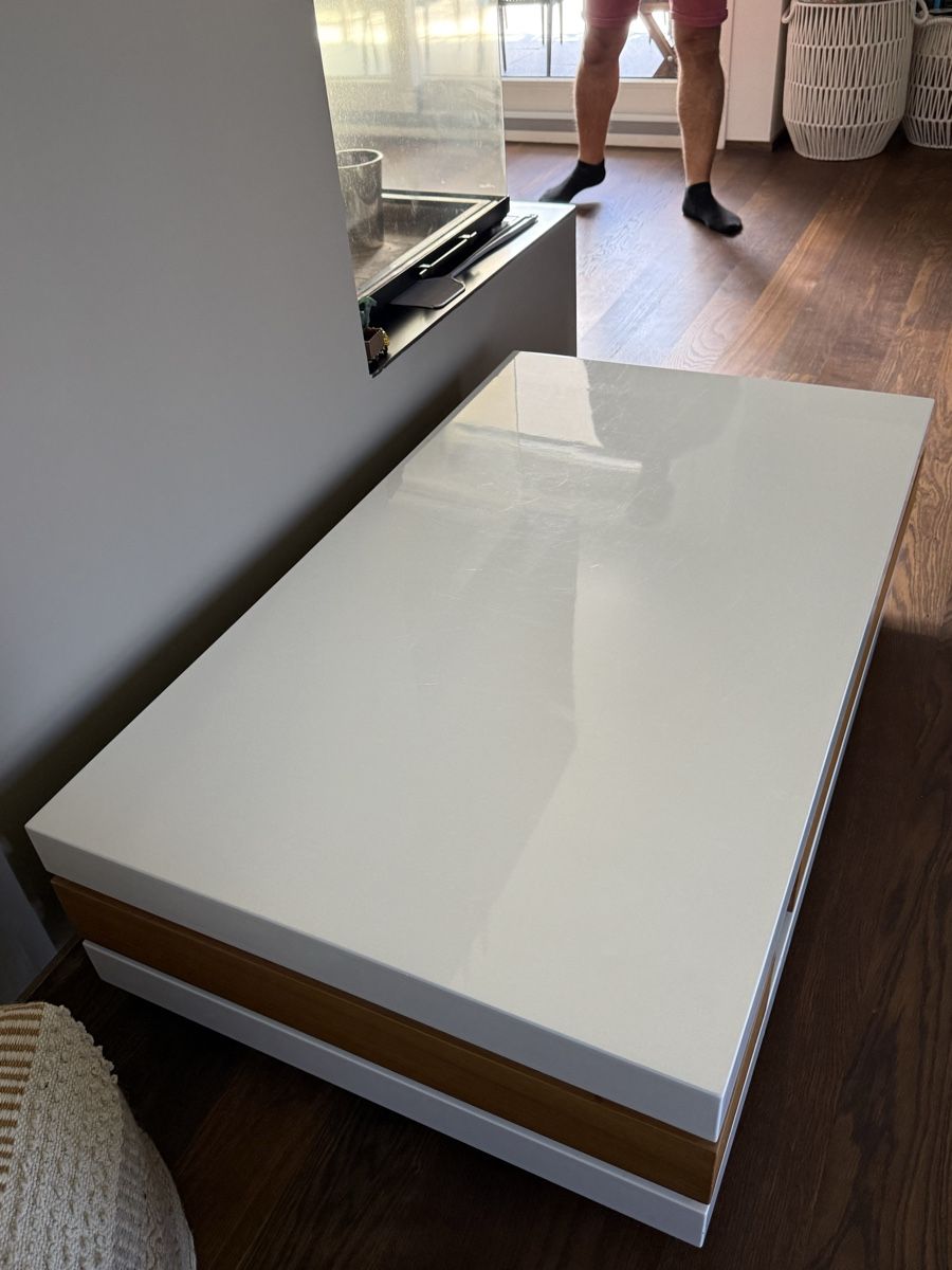 Tische: massiver Sofa Tisch mit Schublade – Gebraucht aus Galgenen von Nicki40 2