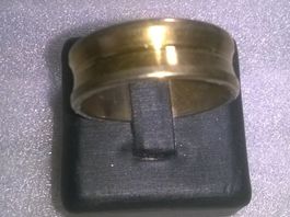 ring edelsthal,,,vergoldet und versilber,,,glanzig