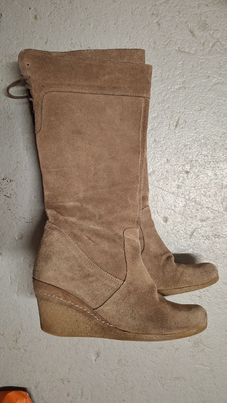 Scarpe da donna: Brown suede platform high boots, 37 – Usato da Zürich venduto da ste_cpf9
