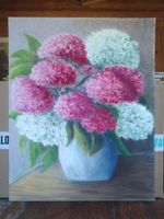 Gemälde Blumenstrauss im Vase 40x50cm unbenutzt