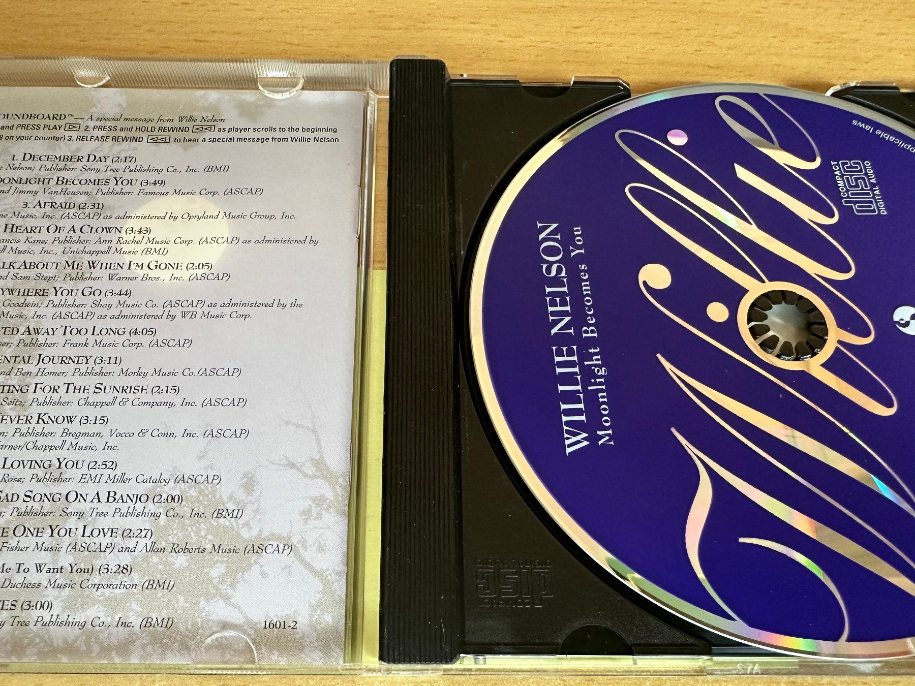 CDs: Willie Nelson – Moonlight Becomes You – Gebraucht aus Rikon im Tösstal von Alpenmutz 2