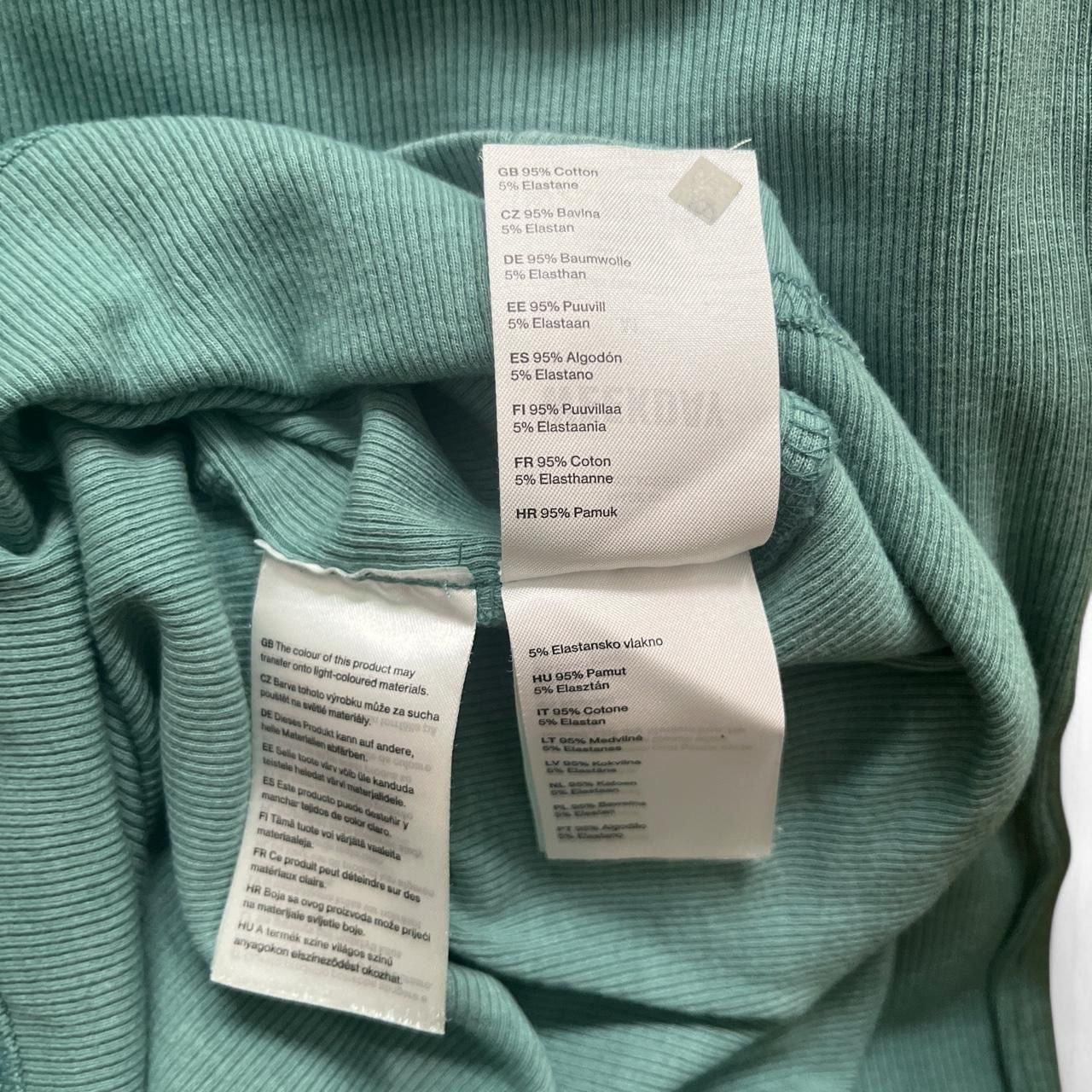 Weekday Vestiti: Enges Maxikleid Tanktop grün-blau-grau – Usato da Zürich venduto da lil_rxs5 6