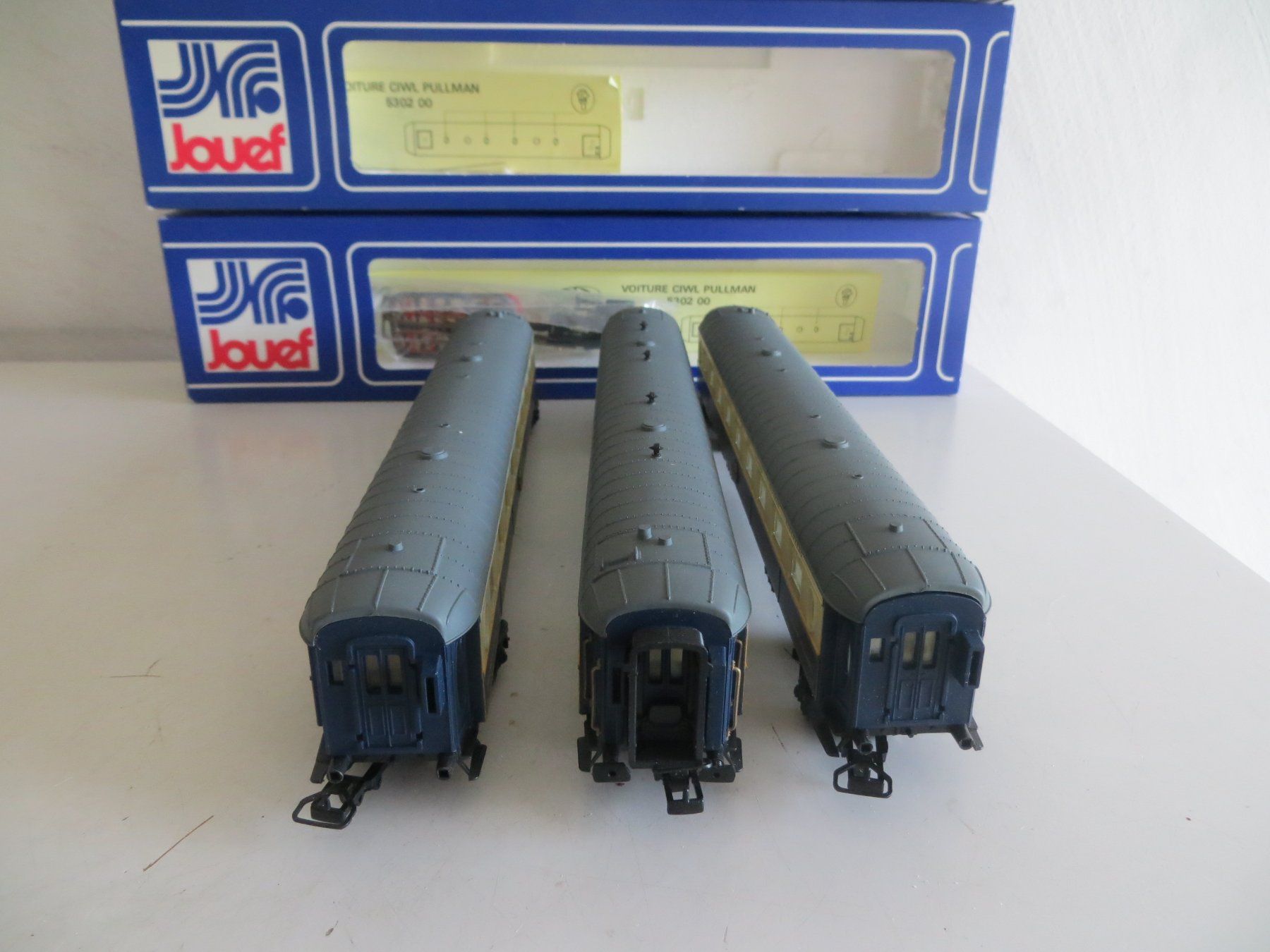 Jouef Modelleisenbahnen: Jouef H0: Set mit 3 CIWL-Pullman-Wagen, GS, mit OVP – Gebraucht aus St.Gallen von gnumolo 6