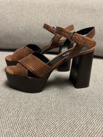 Prada Sandalen, braun, Leder, Plateauschuhe, Top Zustand!