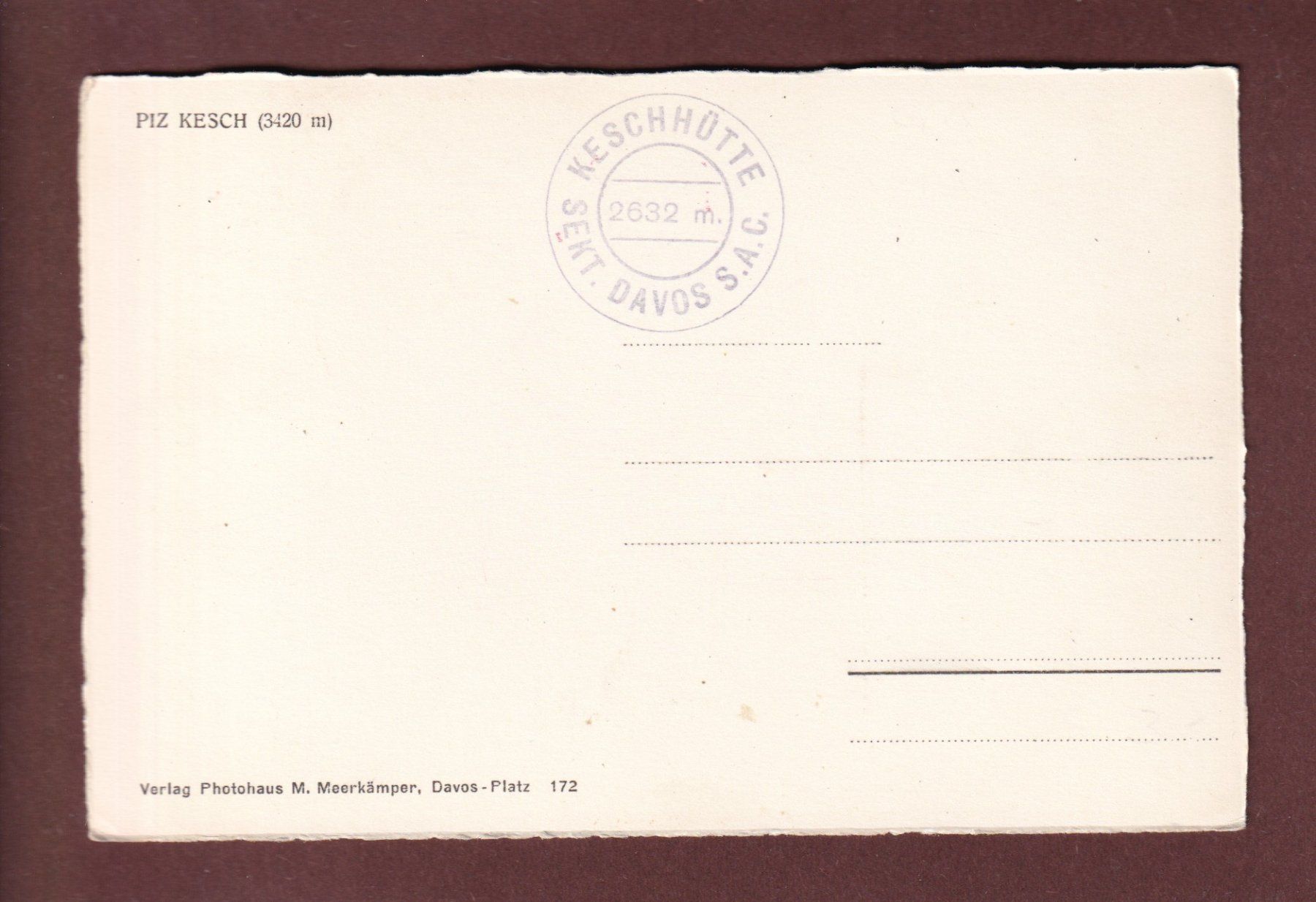 Cartoline postali: PIZ KESCH – Usato da Pully venduto da nicecards-shop 1