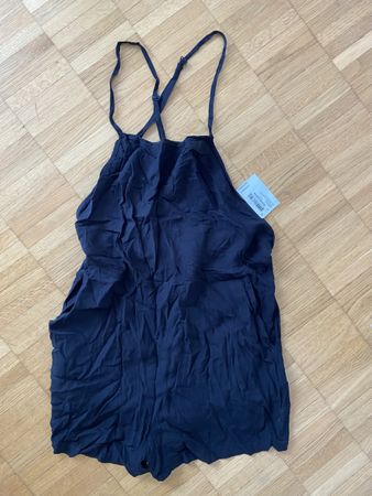 Neuer American Apparel Schwarzer Jumpsuit / Playsuit