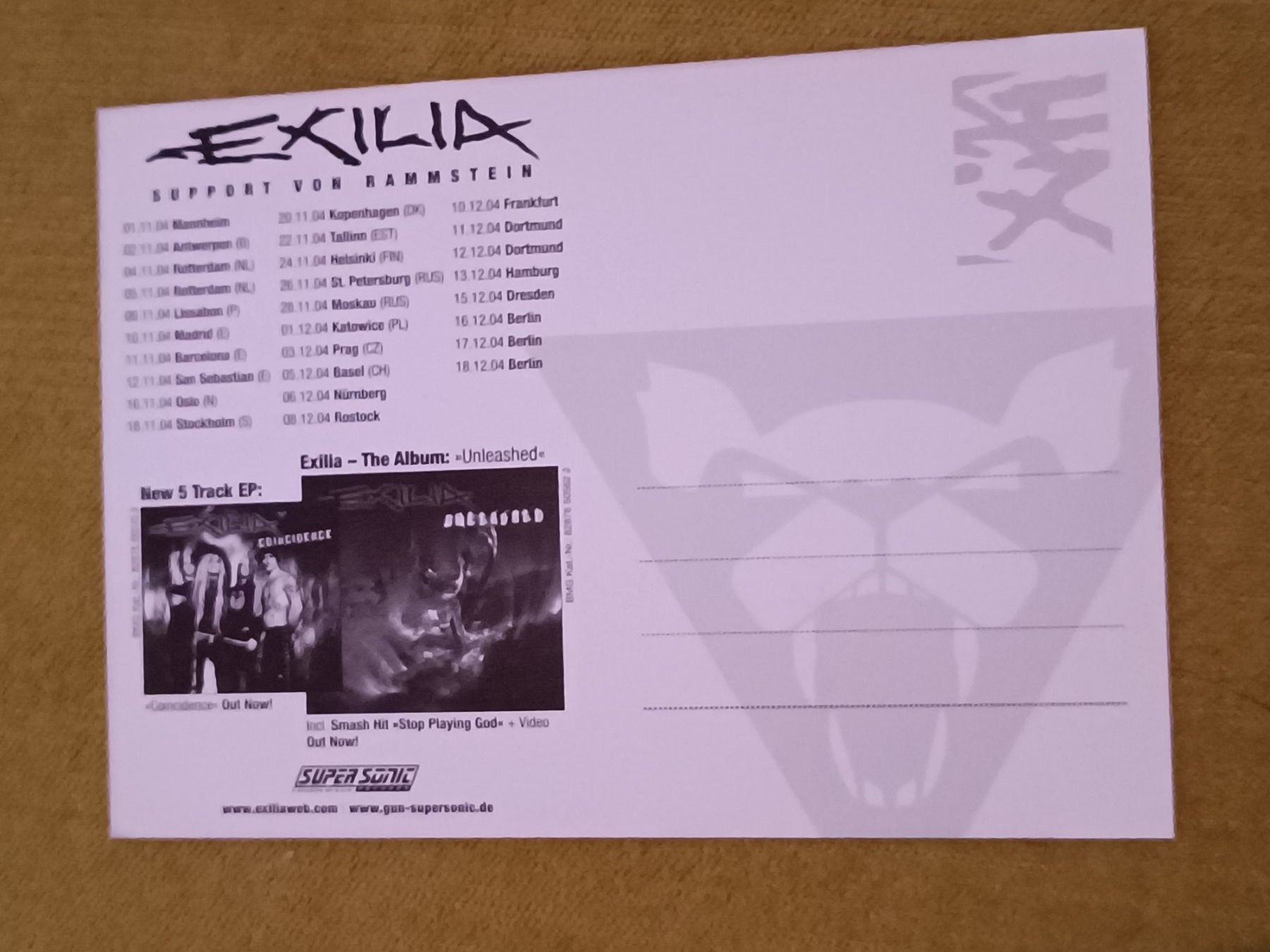 Autografi: Exilia - original signiert – Usato da Menziken venduto da Autogramme 1