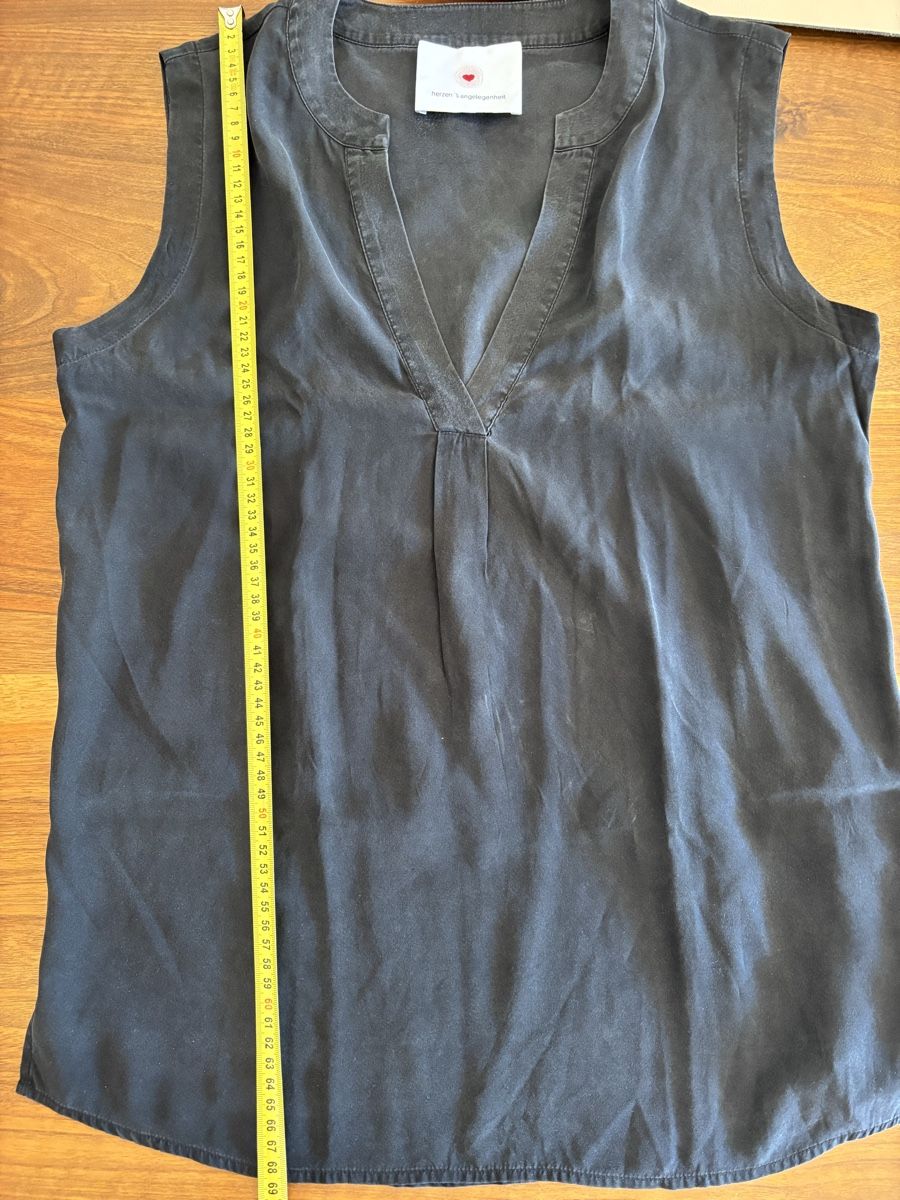 Top: Top Schwarz Gr. 38 seide – Usato da Winterthur venduto da san_wd8j 5