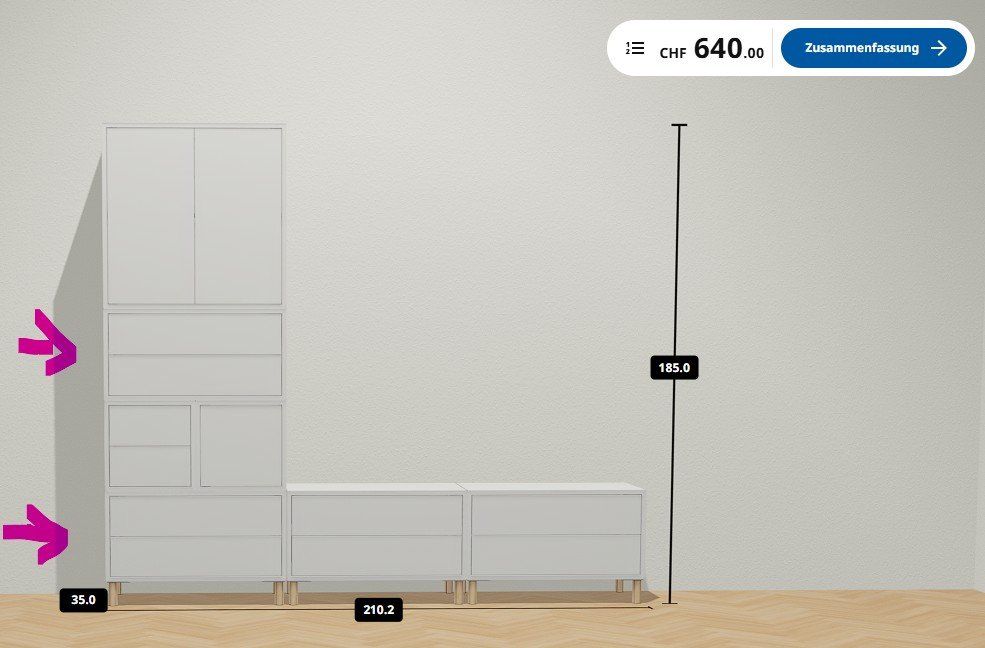 Armadi: Ikea EKET Schranksystem in weiss – Usato da Luzern venduto da Calyx94 3