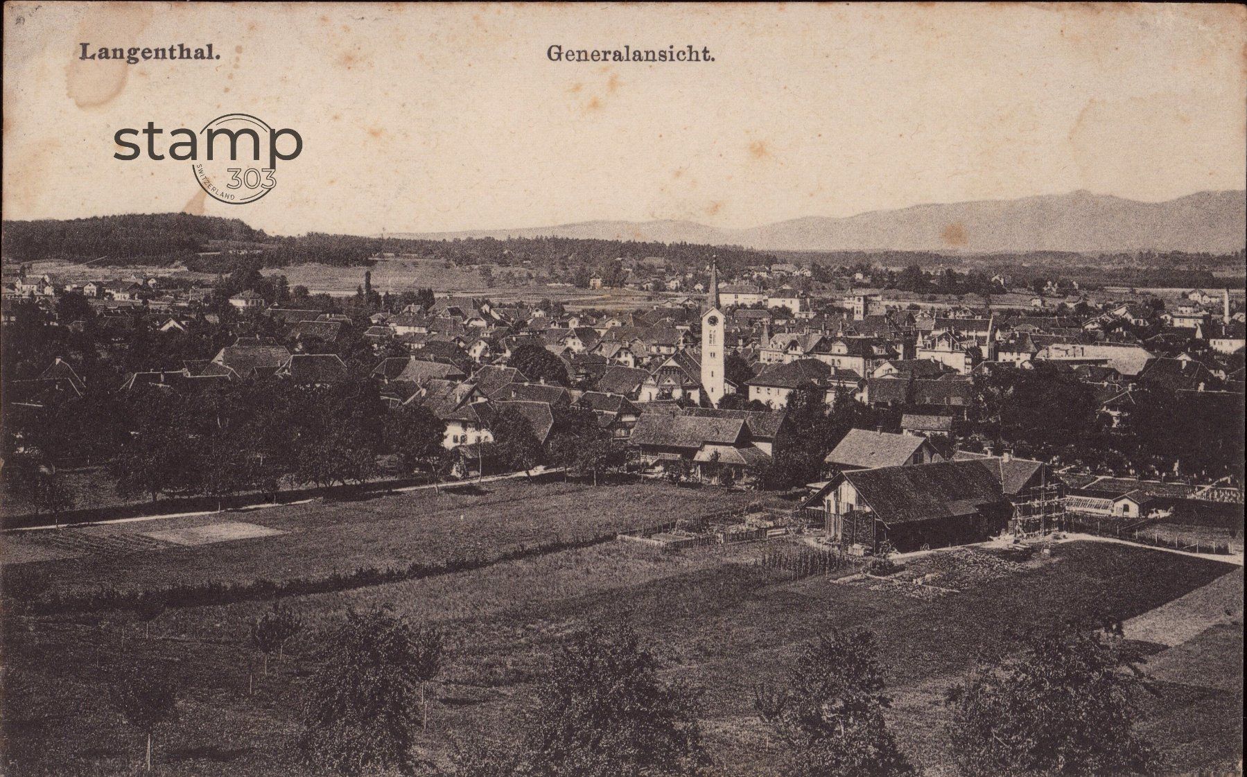 Ansichtskarten: 1910 AK Langenthal – Gebraucht aus Eggersriet von stamp303