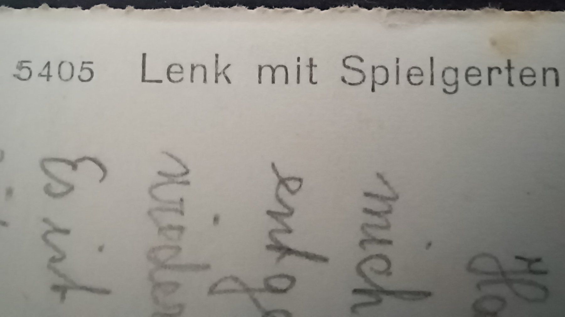 Cartoline postali: BE, Lenk mit Spielgerten, 1948 – Usato da Aarau Rohr venduto da mgvw 2