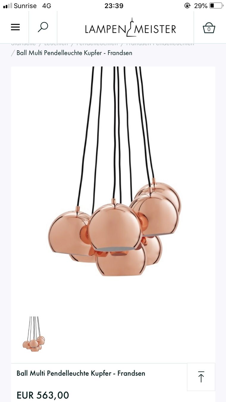 Lampadari & plafoniere: • Grosse Frandsen Hängelampe • – Usato da Basel venduto da mendoza13 4