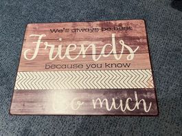Freundschafts-Blech Schild "Friends" - Perfekt als Geschenk!