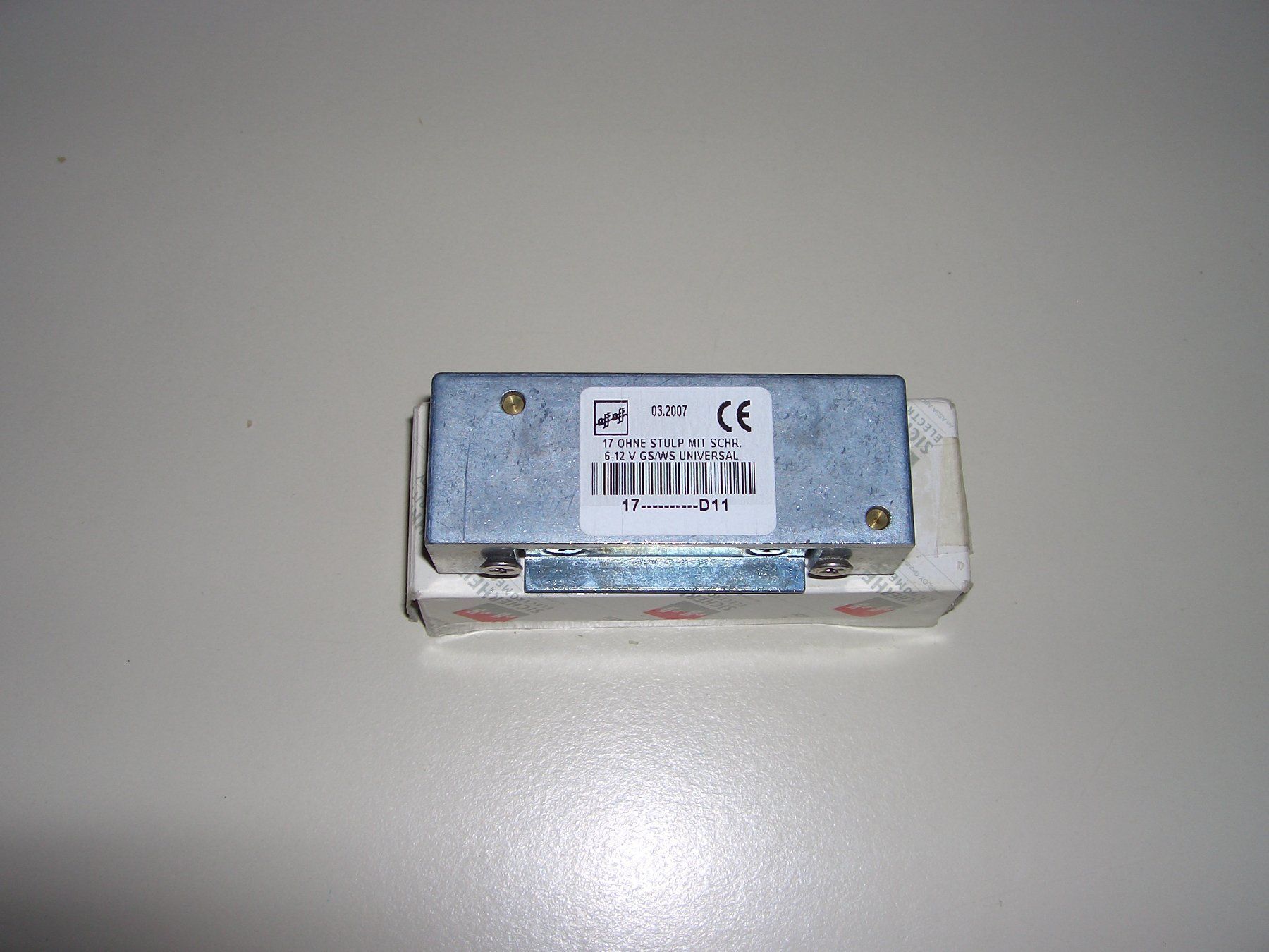 Eisenwaren: 1 ELEKTR. TÜRÖFFNER EFF EFF 6 - 12 VOLT – Neu und originalverpackt aus Tann von elolecig