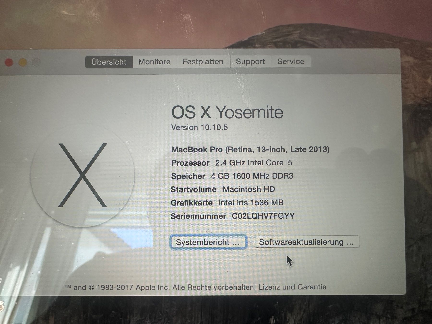 Apple Notebook: MacBook Pro 13‘ 2013 – Usato da Baar venduto da pede1900 2