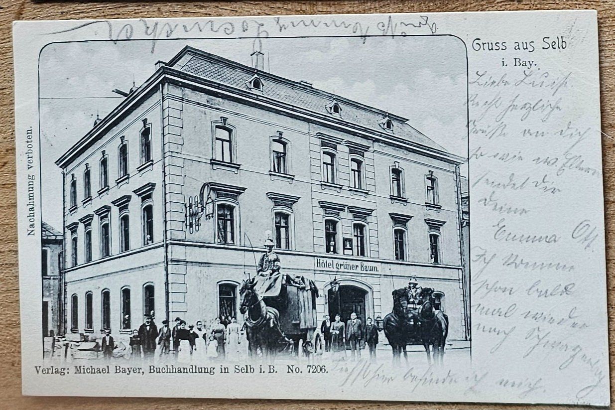 Cartoline postali: BAYERN AK Gruss aus SELB, 1909 – Usato da Les Valettes venduto da Nuba1