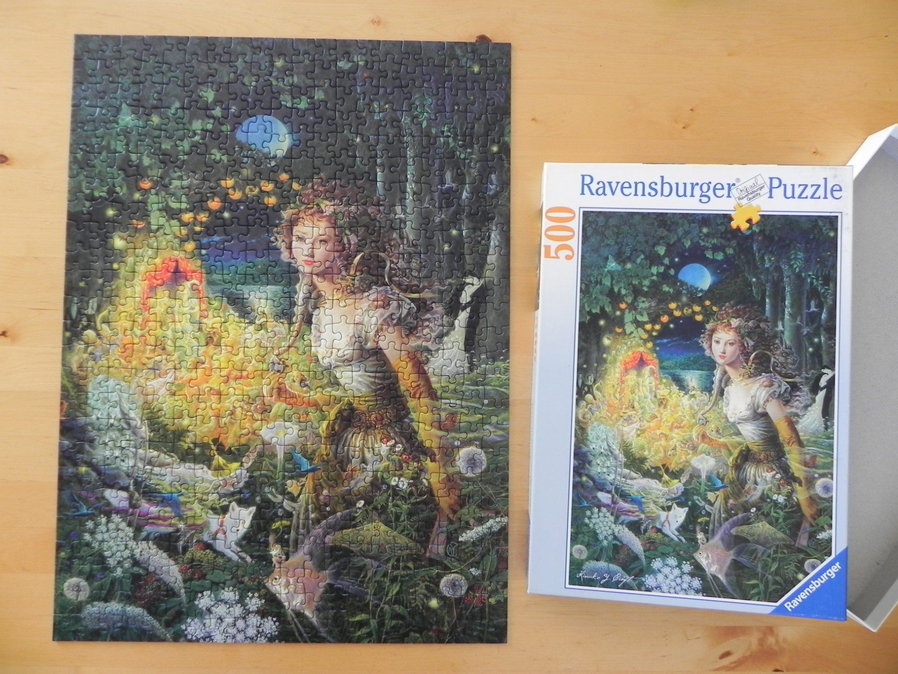 Ravensburger Puzzle: Puzzle Waldfee, 500 Teile, Ravensburger – Usato da Stallikon venduto da pcerny16 1