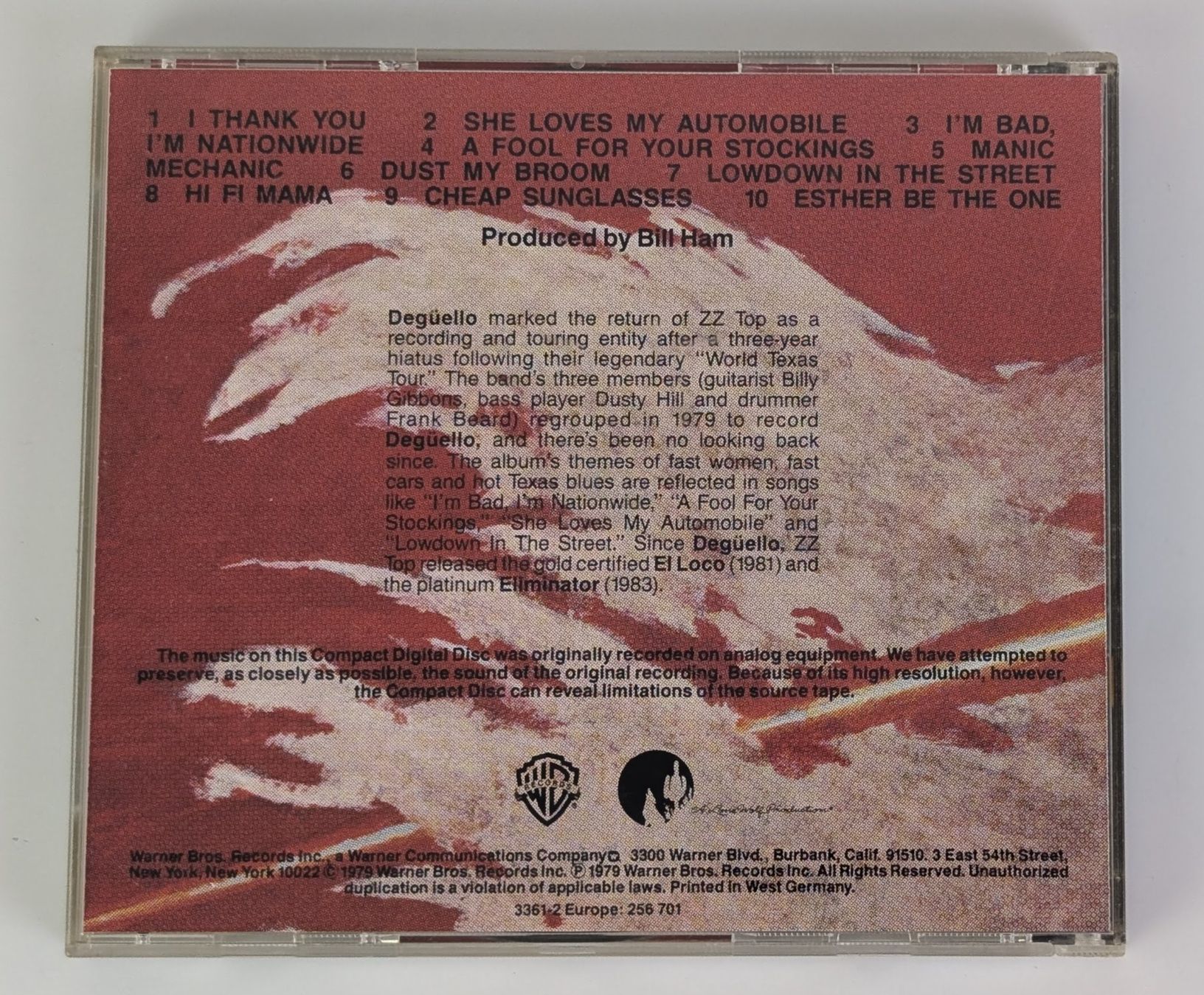 CD: ZZ Top - Deguello - CD - Top - Rock Klassiker! – Usato da Zürich venduto da 1.Simon 1