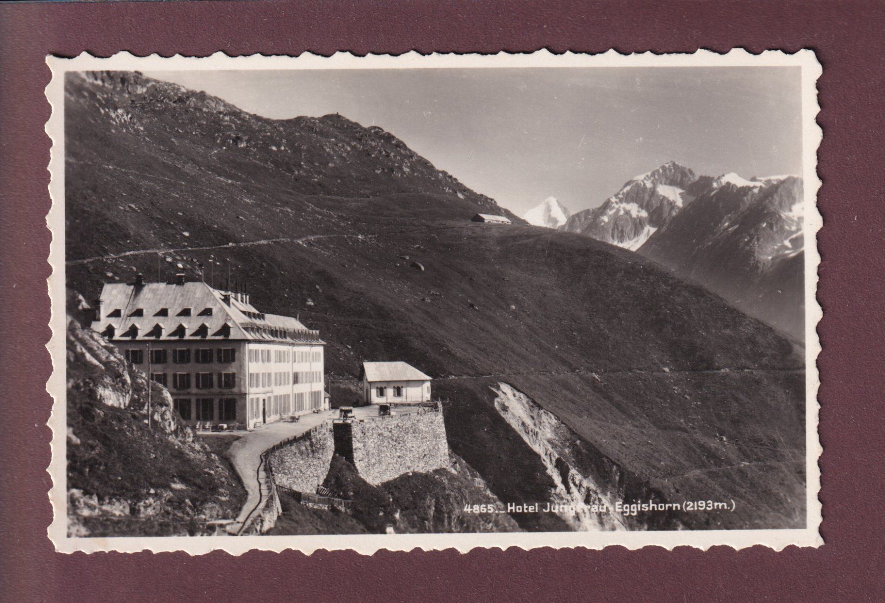 Cartoline postali: HOTEL JUNGFRAU - Eggishorn – Usato da Pully venduto da nicecards