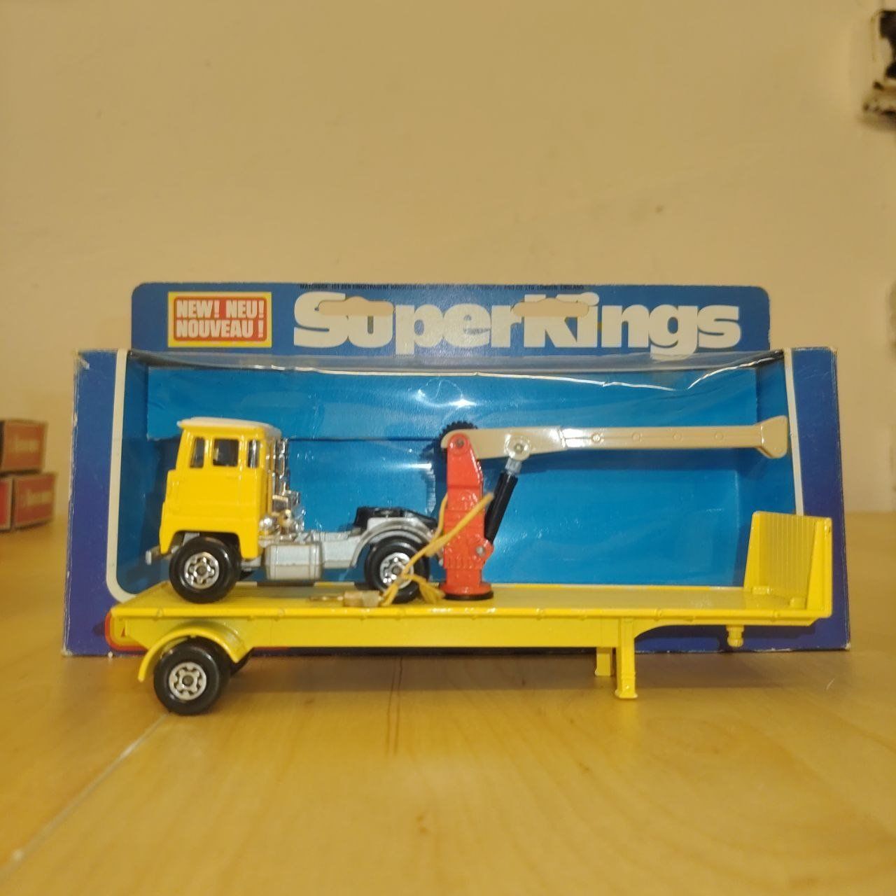 Matchbox Modellini d'auto: Matchbox SuperKings K-33 Mobile Crane Transporter OVP – Nuovo (secondo la descrizione) da Möriken AG venduto da S.E.J.J.